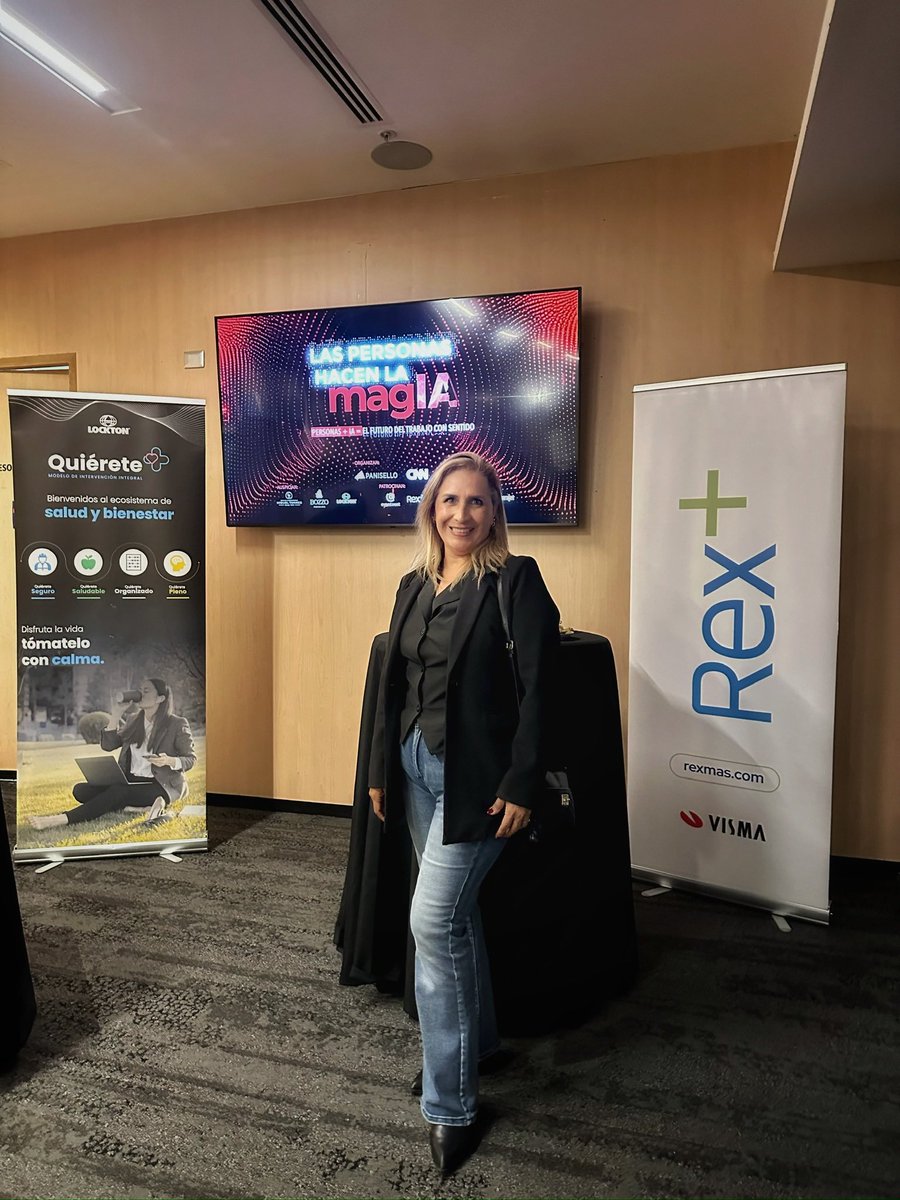 erikaparedesarq's tweet image. Hoy asistimos a la conferencia “Las personas hacen la magIA”, un evento lleno de ideas, reflexiones y grandes aprendizajes sobre el futuro del trabajo y el impacto de la IA en nuestras vidas.
