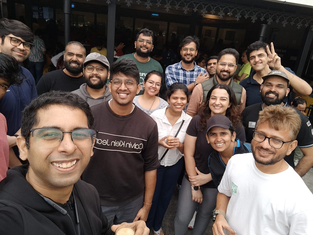 Super <a href="/AgaraWalksBLR/">Agara Walks & Filter Kaapi</a> today jamming on All Things Consumer AI!

Thanks to <a href="/vatsal_sanghvi/">Vatsal Sanghvi</a> from 1811 Labs for hosting this together.

Awesome bunch - building companions, agents &amp; automations across use-cases: travel, commerce, productivity etc.

What theme should we walk on next?