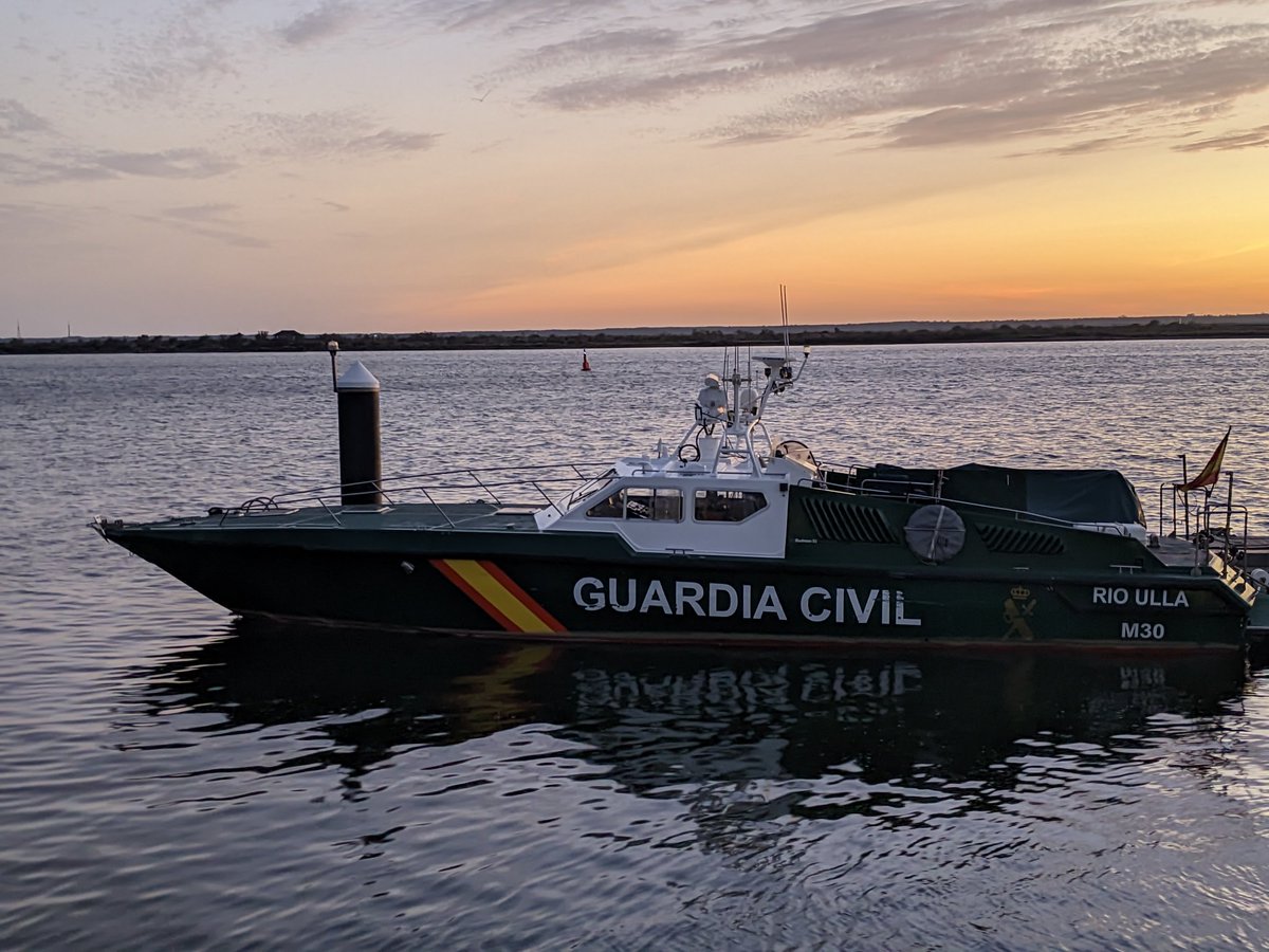 Embarcación Río Ulla, del Servicio Marítimo de la <a href="/guardiacivil/">Guardia Civil</a>, atracada en el muelle de Levante de <a href="/APHuelva/">Puerto de Huelva</a>.