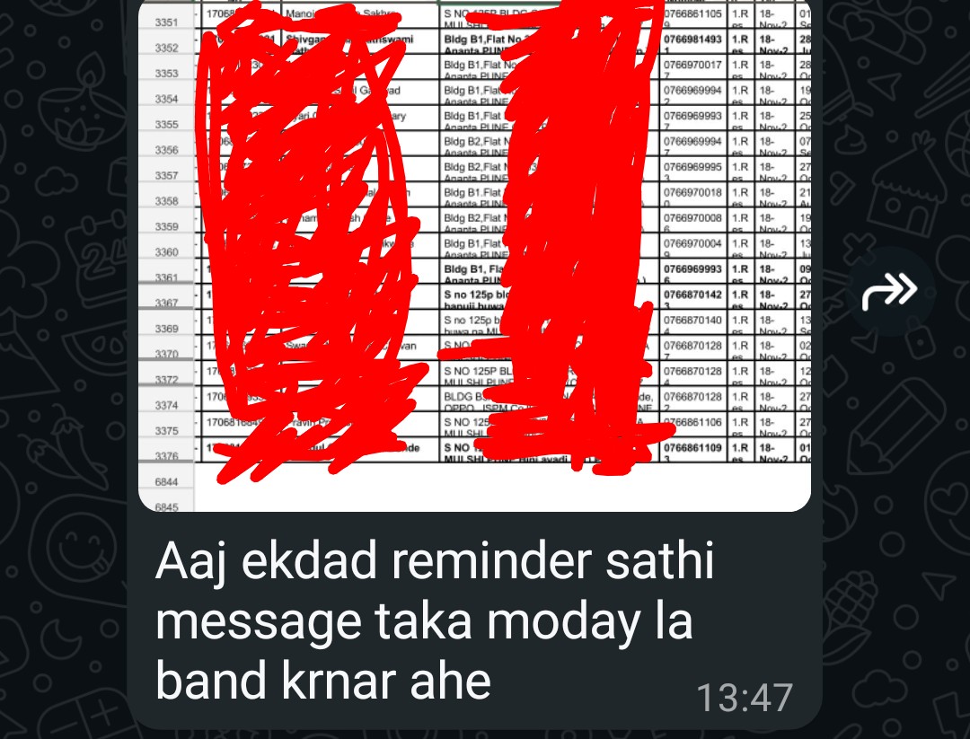 tanay_sil's tweet image. @MSEDCL how come your employees are threatening to cut the connection before the expiry of the notice period?
Also, they r forcing society managers to pass on the threats. 

@pcmchsgsociety @PCMCSarathi @ThePuneMirror @punekarnews @punenews24x7 @punenews9