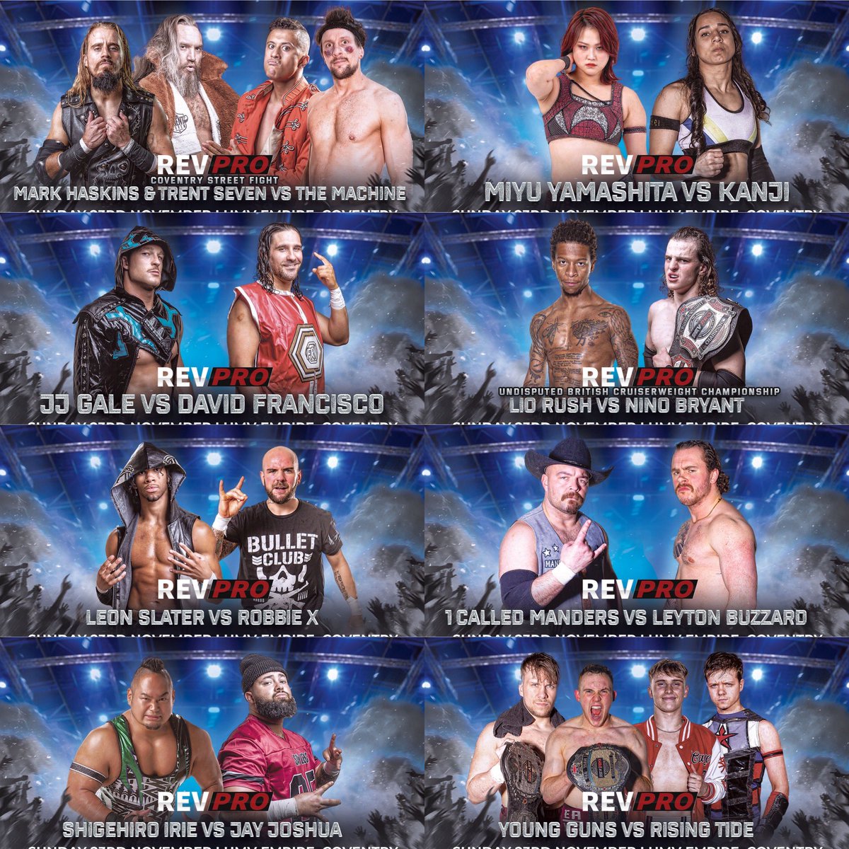 RevProUK's tweet image. 🚨 TOMORROW
📅  SUNDAY 23rd November
📍 HMV Empire, Coventry
🚪3.30pm 🔔 4pm

🎟️ Tickets: events.revolutionprowrestling.com
📺 RevProOnDemand
revproondemand.com, iOS, Android, Amazon Fire, Roku

#RevPro #ProWrestlingAtItsBest #BritishWrestling #IndependentWrestling #RoadToWembley