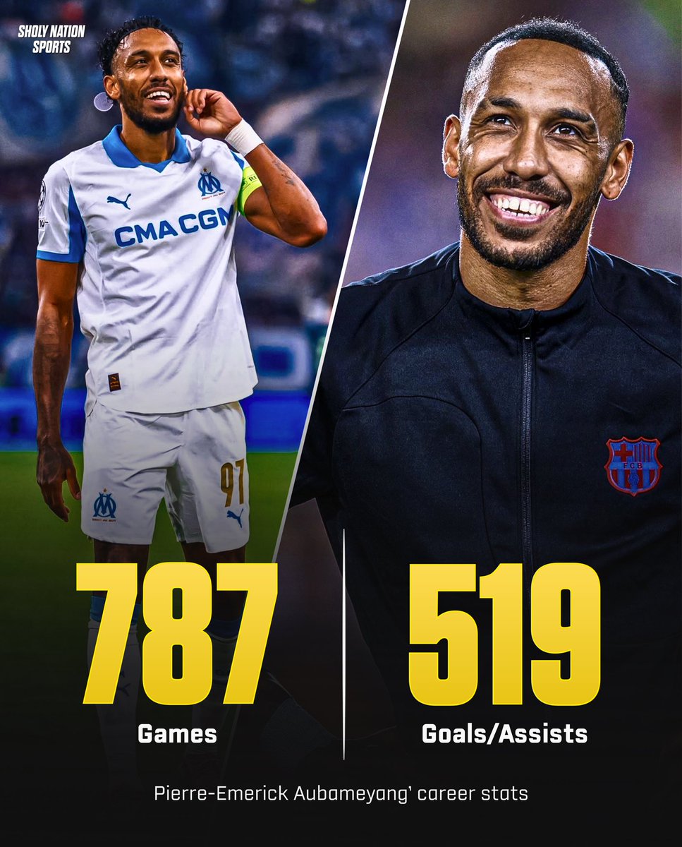 Sholynationsp's tweet photo. 🇬🇦 Aubameyang has 519 G/A in 787 games

🏆 7 trophies
⭐ African Footballer of the Year
⭐ Arsenal Player of the Season
👟 Premier League Golden Boot
👟 Europa League Top Scorer
⭐ Europa League Player of the Season
⭐ Bundesliga Player of the Year
👟 Bundesliga Top Scorer
⭐ Dortmund Player of the Season

Underrated. ❤️