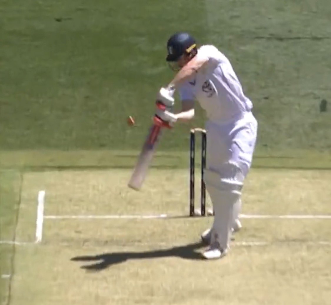 CharlesDagnall's tweet image. Morning. Seen the replays. 

Look, Who am I to be having a pop but come on… you just can’t be playing at these. 1.5/2 feet outside? 🤷🏻‍♂️

Some of the others nicked off when they’re on the line of the body fair enough, but make bowlers earn their wickets!!