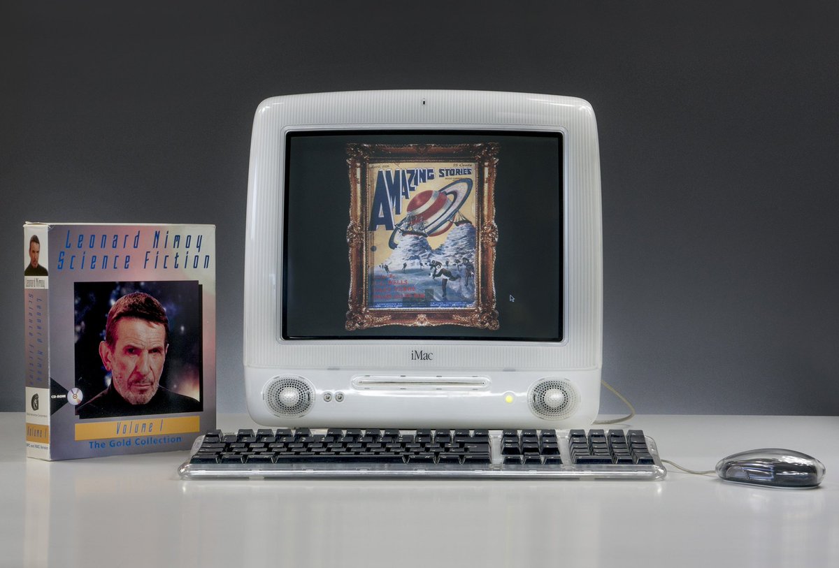 iMac G3 500 DV SE Snow White (2000) and Leonard Nimoy Science
