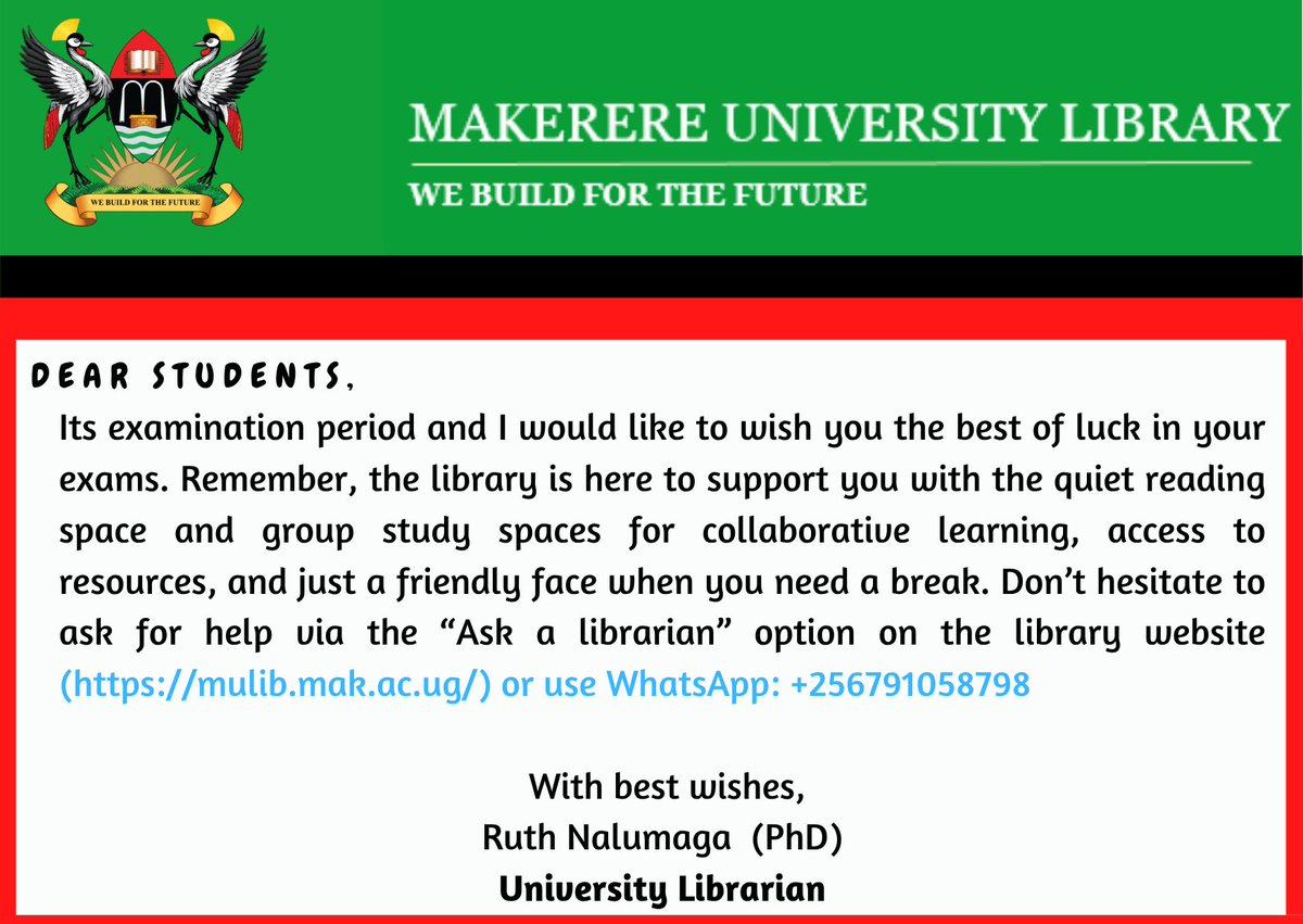 Makerere University Library tweet media