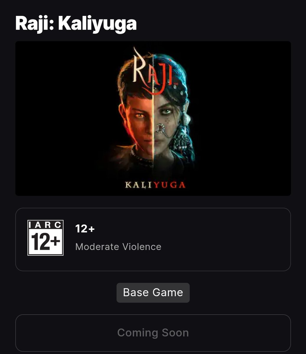 ANDROOSGAMEPLAY's tweet image. &amp;gt;Raji: Kaliyuga coming soon 
&amp;gt;Wishlist now on Epic Games Store 
store.epicgames.com/en-US/p/raji-k…
#rajikaliyuga