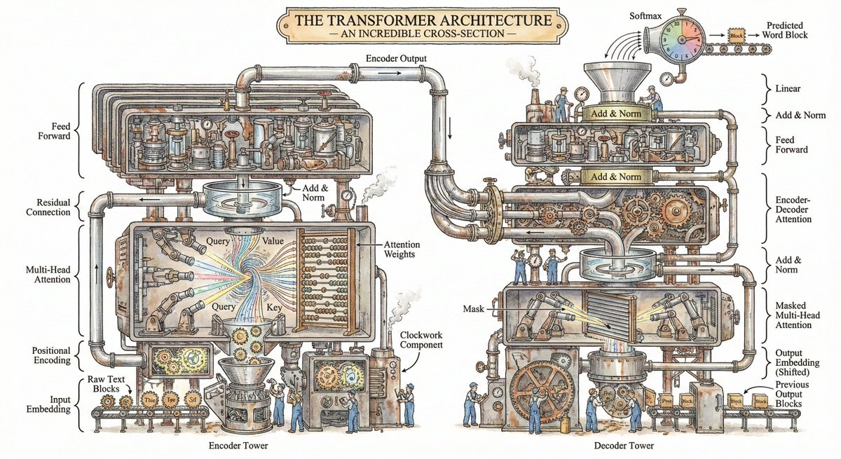 Honnêtement, l'IA a rendu l'apprentissage beaucoup plus amusant.
 rapide:
 Créez un schéma de l'architecture du transfor