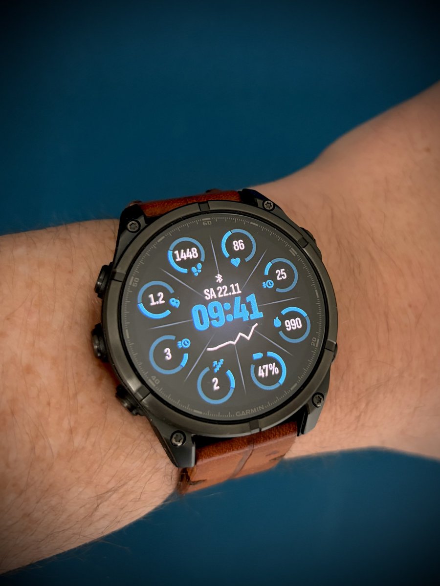 DANdFRA's tweet image. Stunning GOALS 8 watch face by @VAW on Fenix 8 / Fenix 8 Pro! #vaw #garminfenix8 #garminfenix8pro #garmin #smartwatch #watchface #fenix8 #fenix8pro