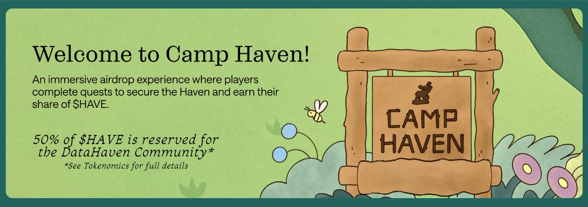 cryptoimsny2's tweet image. 📢 @DataHaven_xyz  Airdrop : XP System is Live 100% Free to join 

The airdrop has officially started. Earn XP, complete quests, and improve your chances for the upcoming $HAVE token drop.

Built by the @MoonbeamNetwork 
Storage partner of @eigenfoundation 
Founder : @derekyoo…
