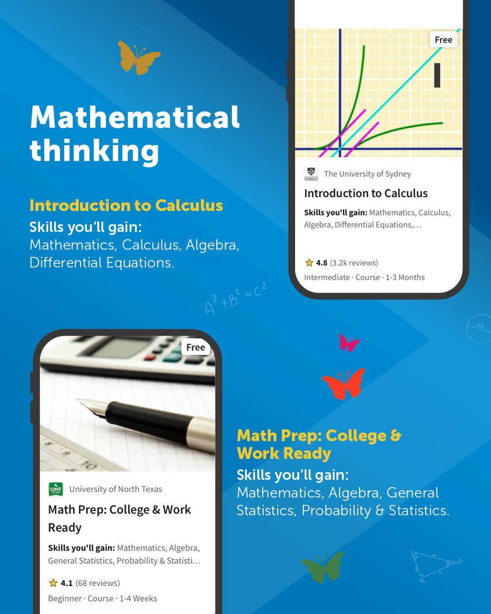 i_amthecode's tweet image. ✨ Mathematics unlocks pathways to higher education and global careers.
The iamtheCODE Academy supports young women &amp;amp; girls (18–25) in developing:

• Calculus • Algebra • Probability • Statistics

📚 With @Coursera &amp;amp; @Skillsoft, access 65,000 world-class programs.
🚀 Invest…