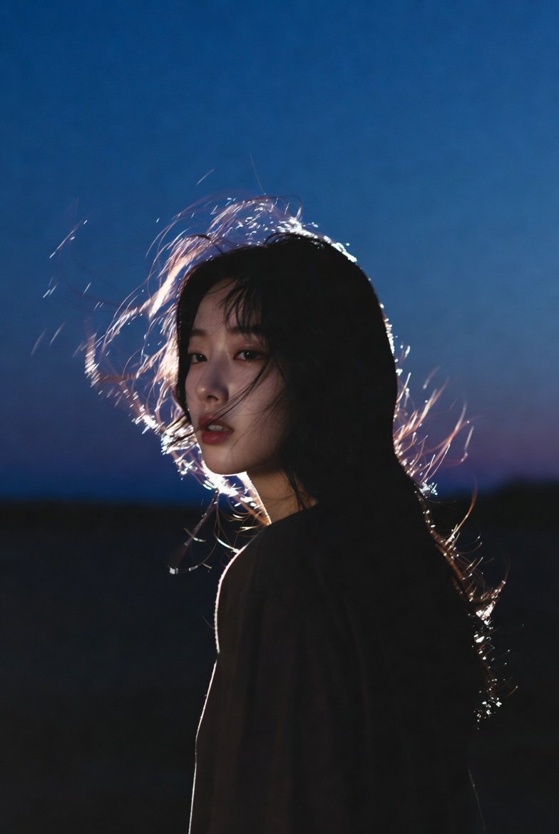 hckinz's tweet image. Cinematic portrait of a young korean woman in Grok. The aesthetic is getting better every day!