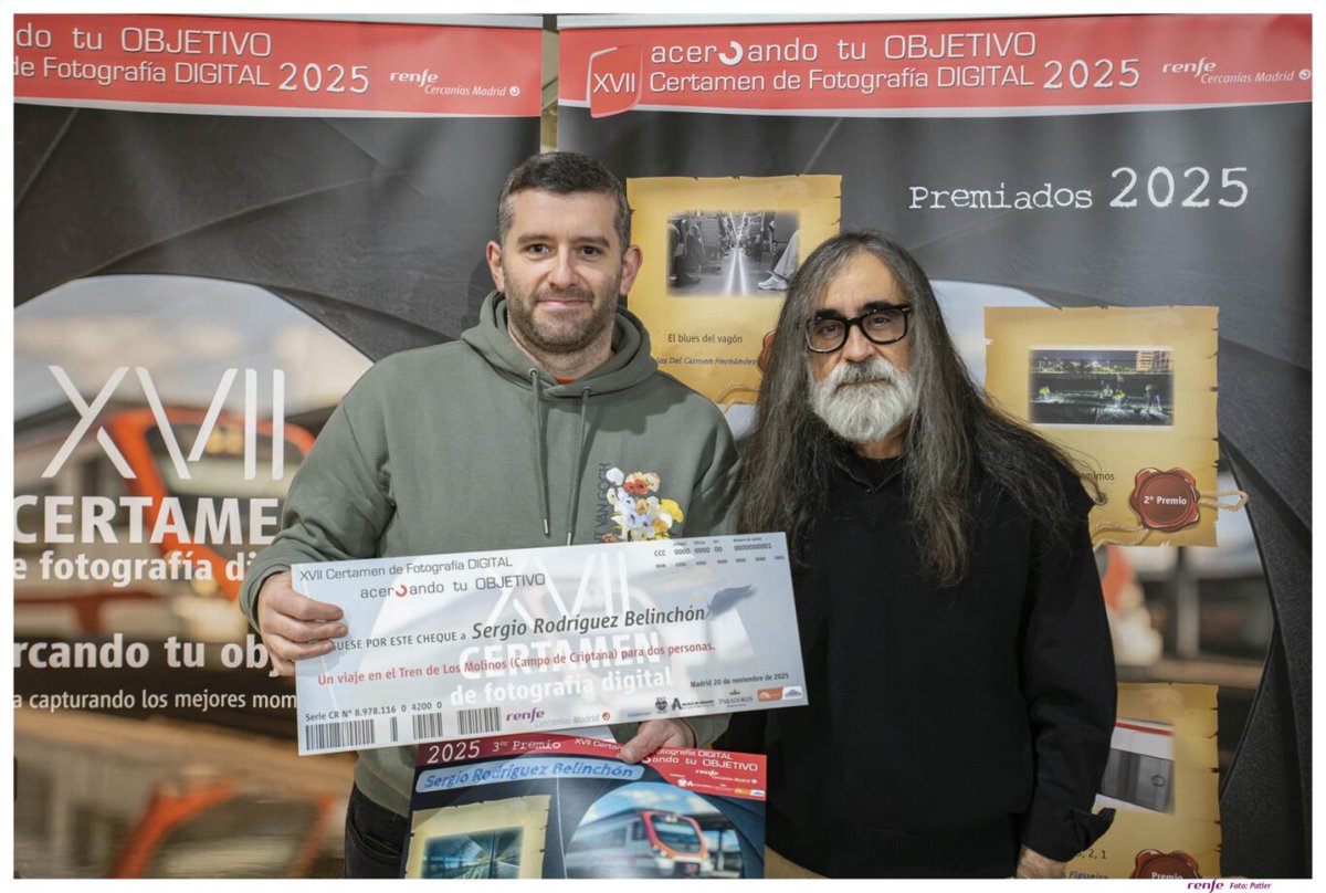 🥉 Tercer Premio del XVII Certamen de Fotografía Digital

Sergio Rodríguez Belinchón, con su obra "Starway to home". ¡Enhorabuena! 📸✨

🖼️ Te invitamos a disfrutar de la galería completa en nuestra web: renfe.com/es/es/cercania…