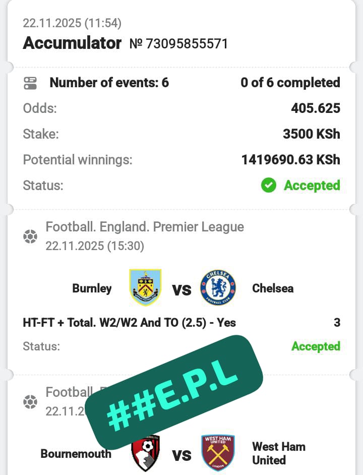 Nexodd01's tweet photo. No Luck ,,Just Pure Analysis 
VIP Sample Banker 

Risk Is Better Than Regret ✅️

ON E.P.L ♥️♥️❇️
405 Odds 🔥🔥🔥

Bet In Fansport 
Reg Link >> https://t.co/7aRiYKNCK4

Promo Code >> KINGPIN 

Slip Code ➡️ 4M5RM https://t.co/IhD5BOYH7O