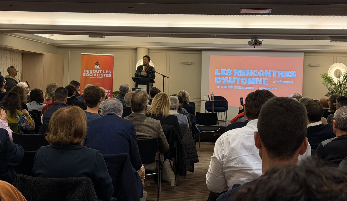 À #Lyon pour les journée d’automne de <a href="/DLesSocialistes/">Debout Les Socialistes</a> pour construire la victoire de la #gauche de #gouvernement en 2027