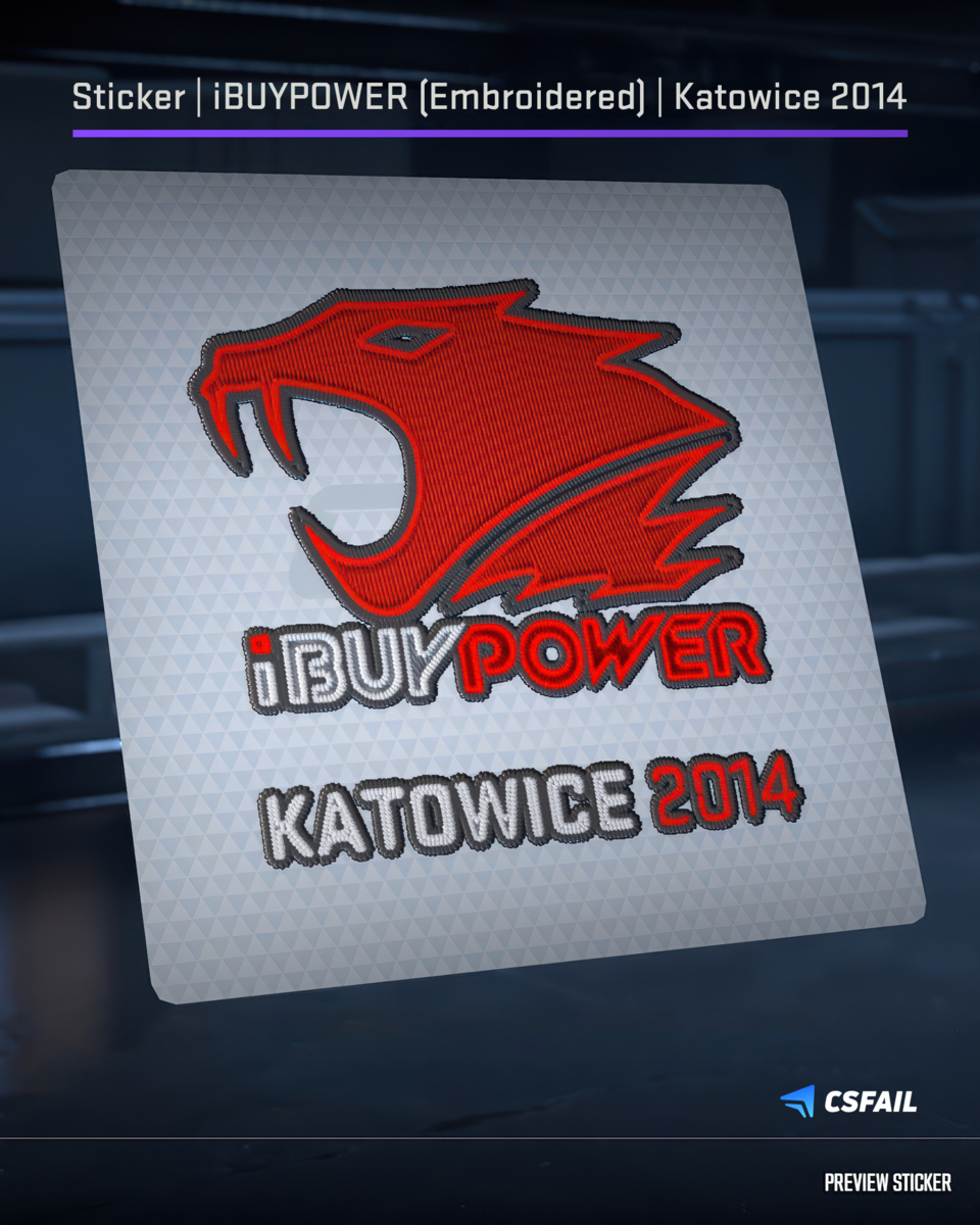 csfail_win's tweet photo. Imagine if @ibuypower had ebroidered sticker 🙏 https://t.co/bAVOEogXku