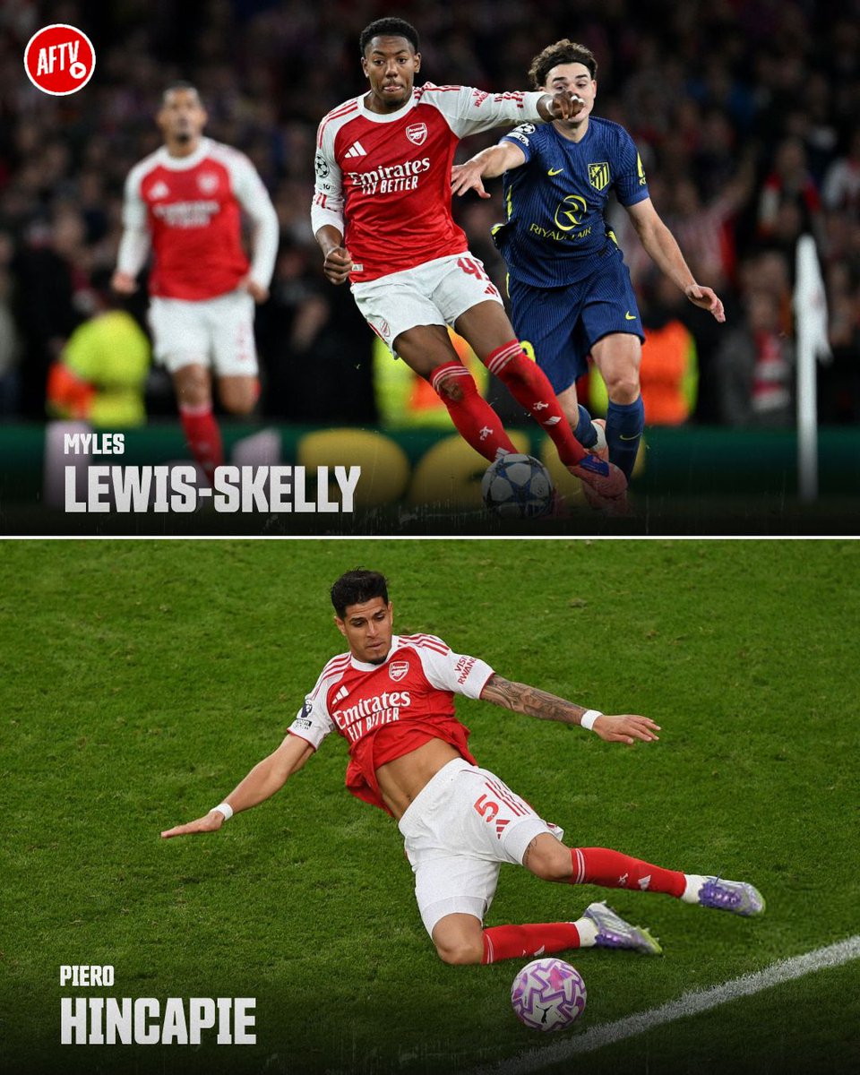 If Riccardo Calafiori isn’t fit in time, who’s your pick at left-back for the North London Derby? 𝐌𝐲𝐥𝐞𝐬 𝐋𝐞𝐰𝐢𝐬-𝐒𝐤𝐞𝐥𝐥𝐲 𝐨𝐫 𝐏𝐢𝐞𝐫𝐨 𝐇𝐢𝐧𝐜𝐚𝐩𝐢𝐞? 👇