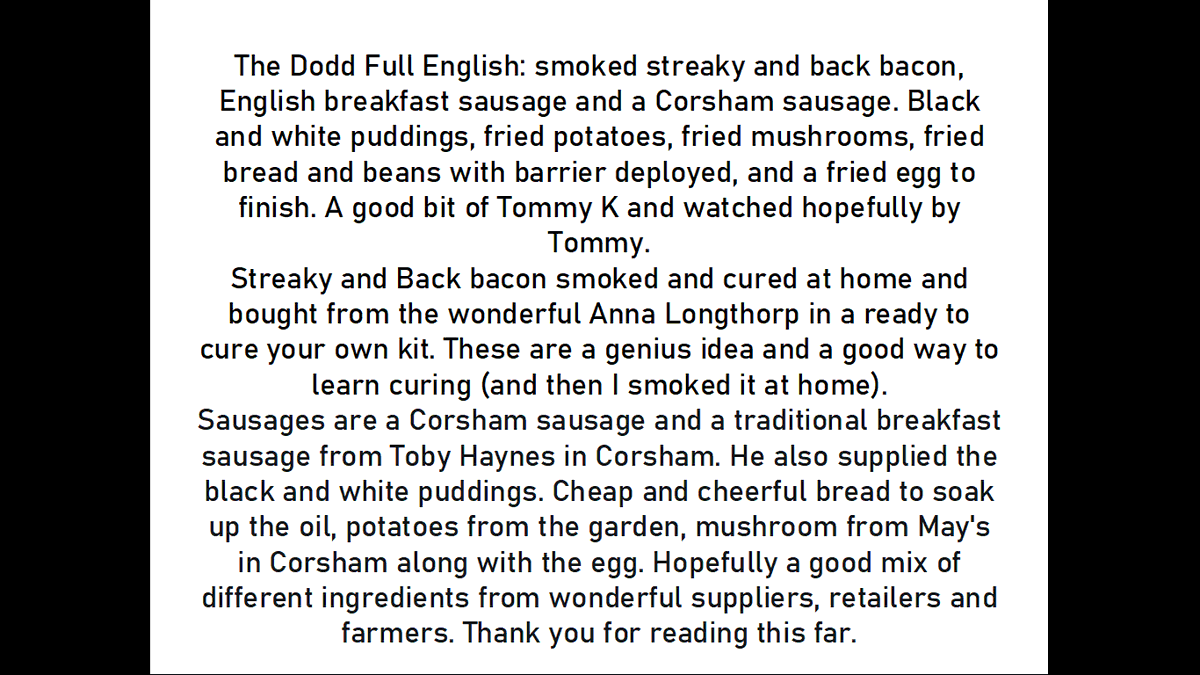 The 2025 RMS Fried Breakfast Competition

Day 20/23 Mark - <a href="/markdodd1310/">markdodd1310</a>

Score from 1 to 10 (on this tweet only) &amp; comment if you wish.

Please read the description (last pic).

Feel free to RT.

#ShopLocal #ProperButcher <a href="/LoveBritishFood/">Love British Food</a> <a href="/NoFarmsNoFoods/">No Farmers, No Food</a>