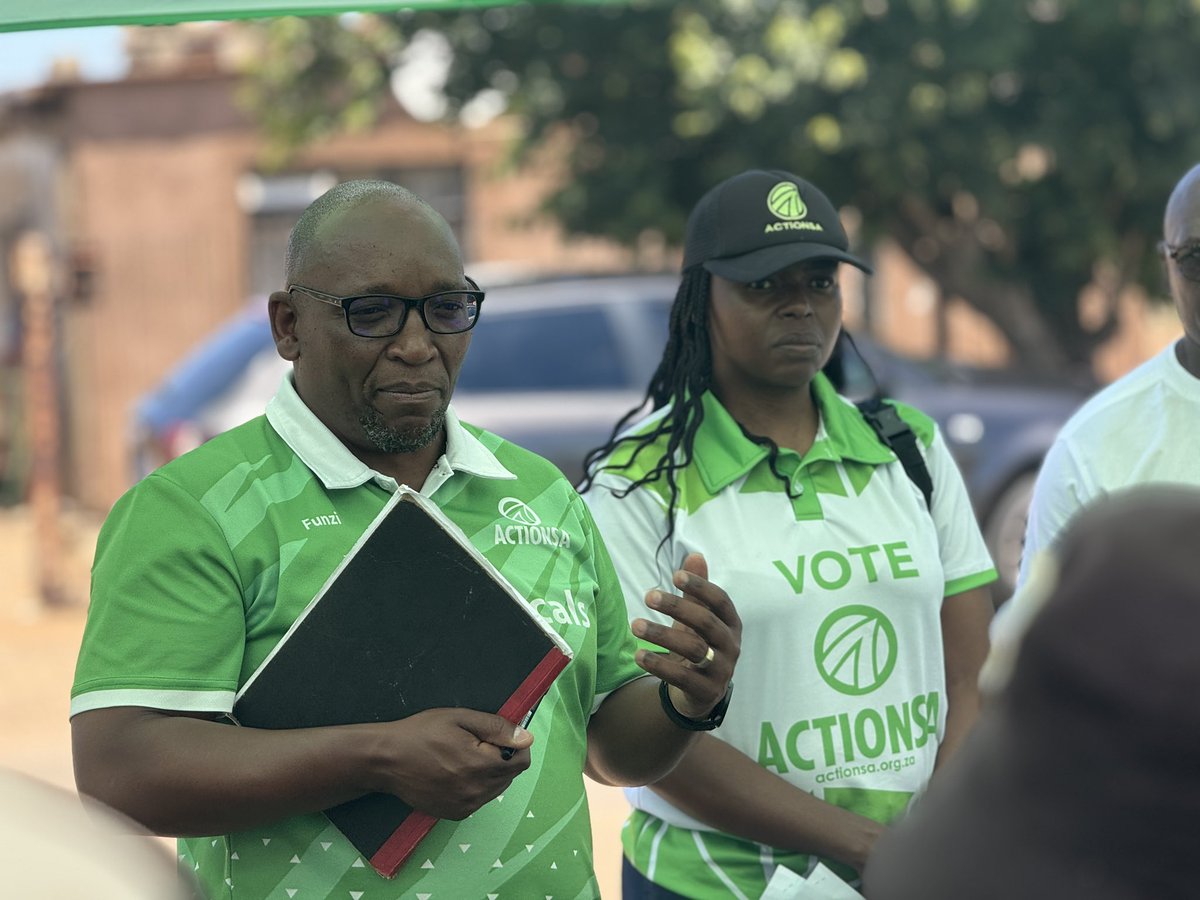 We are in the final stretch — and every conversation at the doorstep matters.

Only <a href="/Action4SA/">ActionSA</a> stands with the people. Only <a href="/Action4SA/">ActionSA</a> can FIX Merafong.

Let’s push to the finish line. Let’s make history together. 💚
#Ward10FinalPush #ActionSA #FixMerafong #RealChange