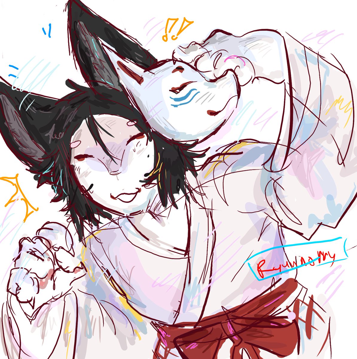 rayyanorry15's tweet image. what the name, kitsune two time? ahh yess GRRRR 
#Forsaken #twotime