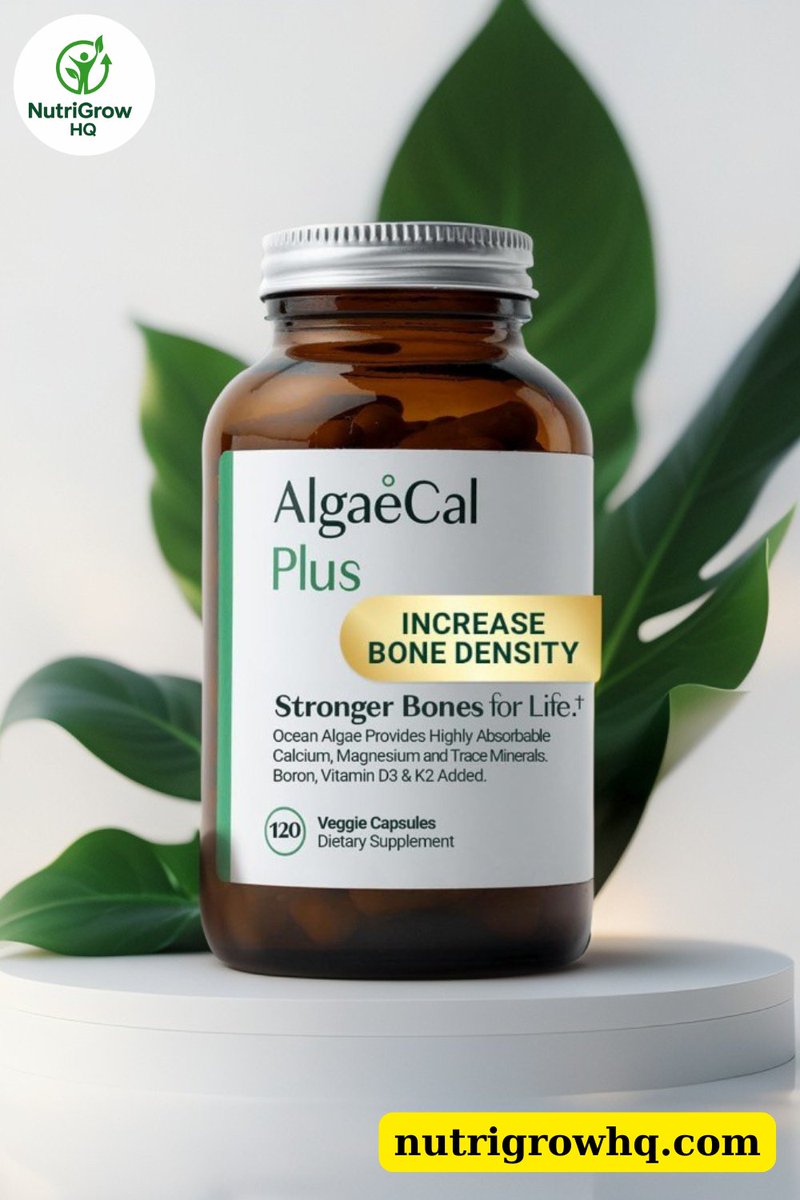 nutrigrowhq's tweet photo. ALGAECAL Organic Red Algae Calcium Supplement supports natural bone   strength with plant-based minerals your body absorbs easily — perfect for   staying active after 40!
 
    Learn more at: https://t.co/716FJ1cIyP
 
#BoneDensity #JointHealth #BoneStrength https://t.co/zJhgLyHSIV
