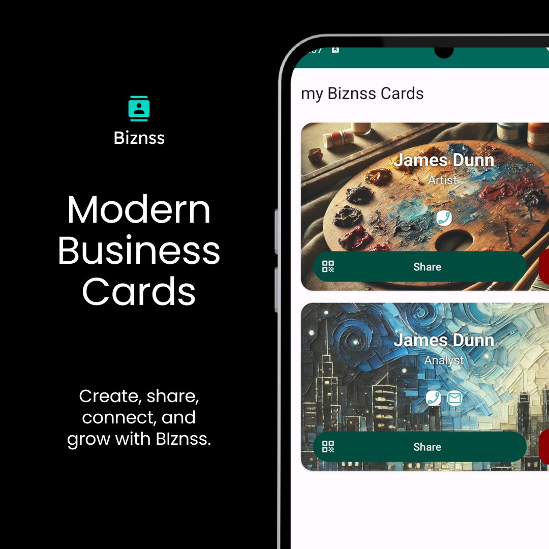 jmdevlabs's tweet image. Say goodbye to paper waste. Biznss helps you connect sustainably and stylishly. biznss.app #Business #Entrepreneur #Professional #Networking #Brand #Marketing #Technology #Contacts