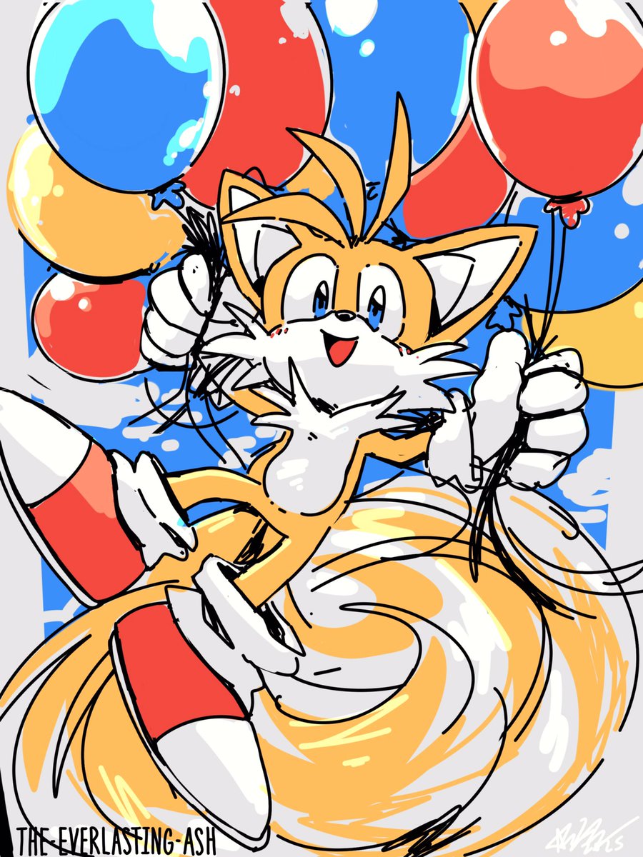 Happy Belated Birthday Tails!! 🥳🎈 #TailsTheFox