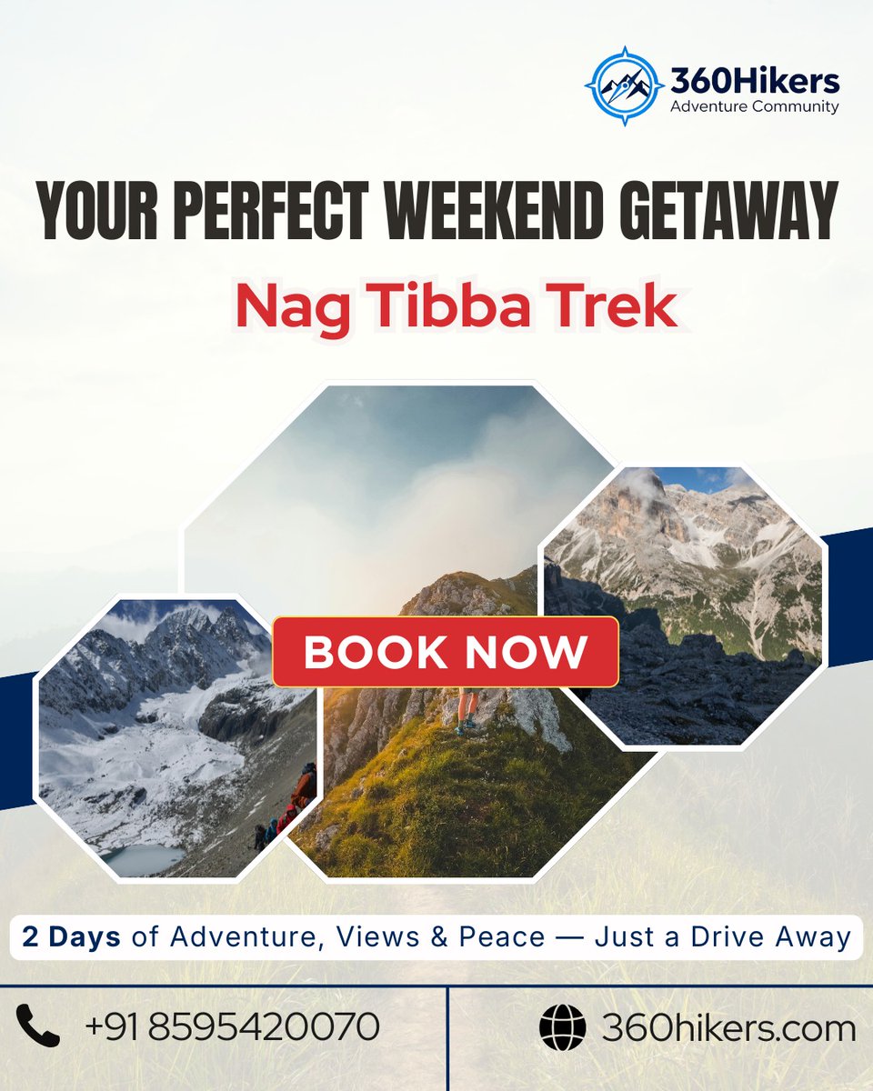 360hikers_Ind's tweet photo. Escape the city and embrace the mountains! 🏔️
Nag Tibba Trek is your perfect 2-day weekend adventure — views, peace &amp; pure thrill.

Book your slot now with 360Hikers!

#NagTibbaTrek #360Hikers #WeekendGetaway #HimalayanTreks #AdventureTime #ExploreMore #MountainLovers https://t.co/FKlUvdnpj7