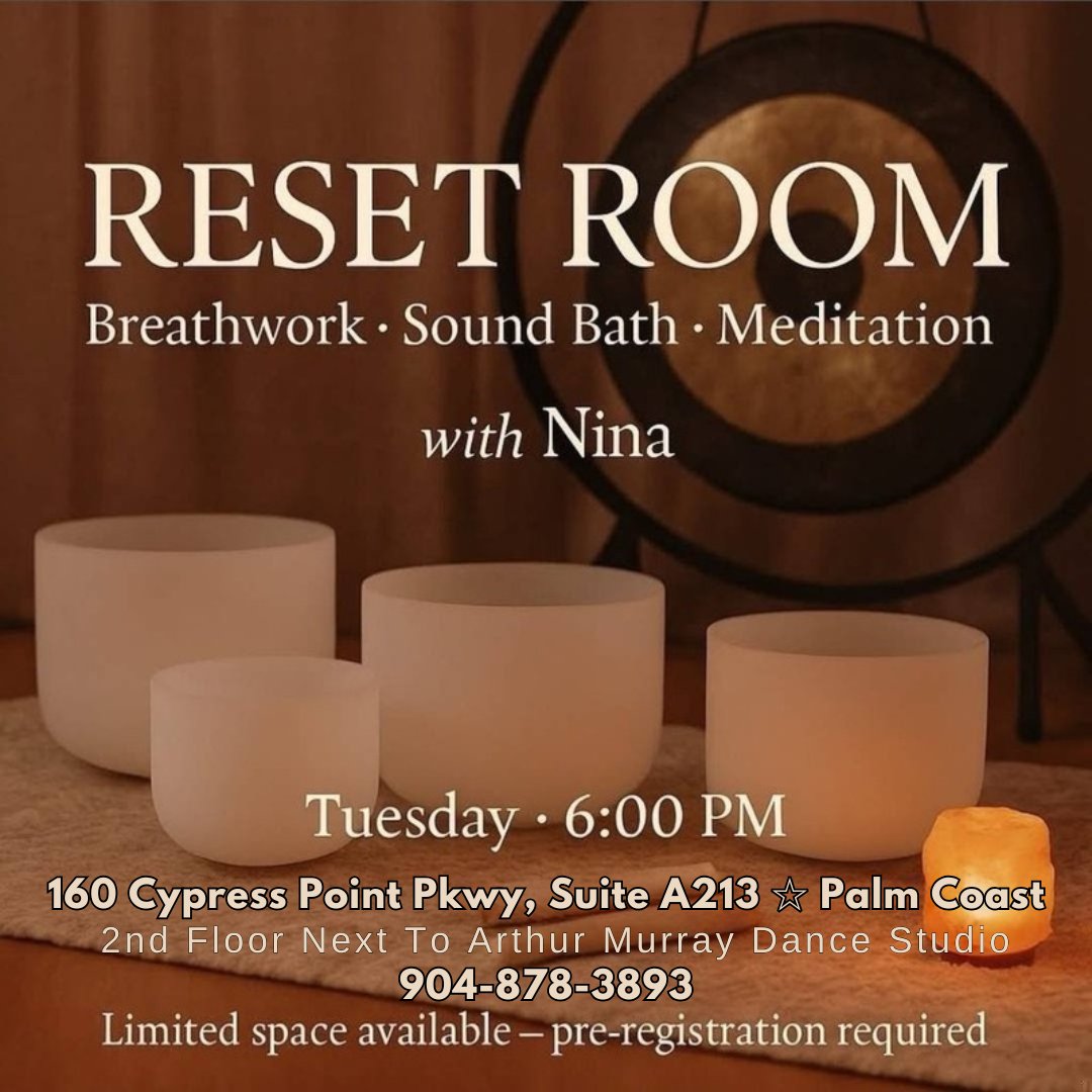 refinedverse's tweet photo. Soundbath with Nina TUESDAY November 25th at 6pm | Cosmic Landing | 160 Cypress Point Pkwy | Suite A213 (2nd Floor) | Palm Coast, Fl 32164 https://t.co/ERZHUoTxvZ