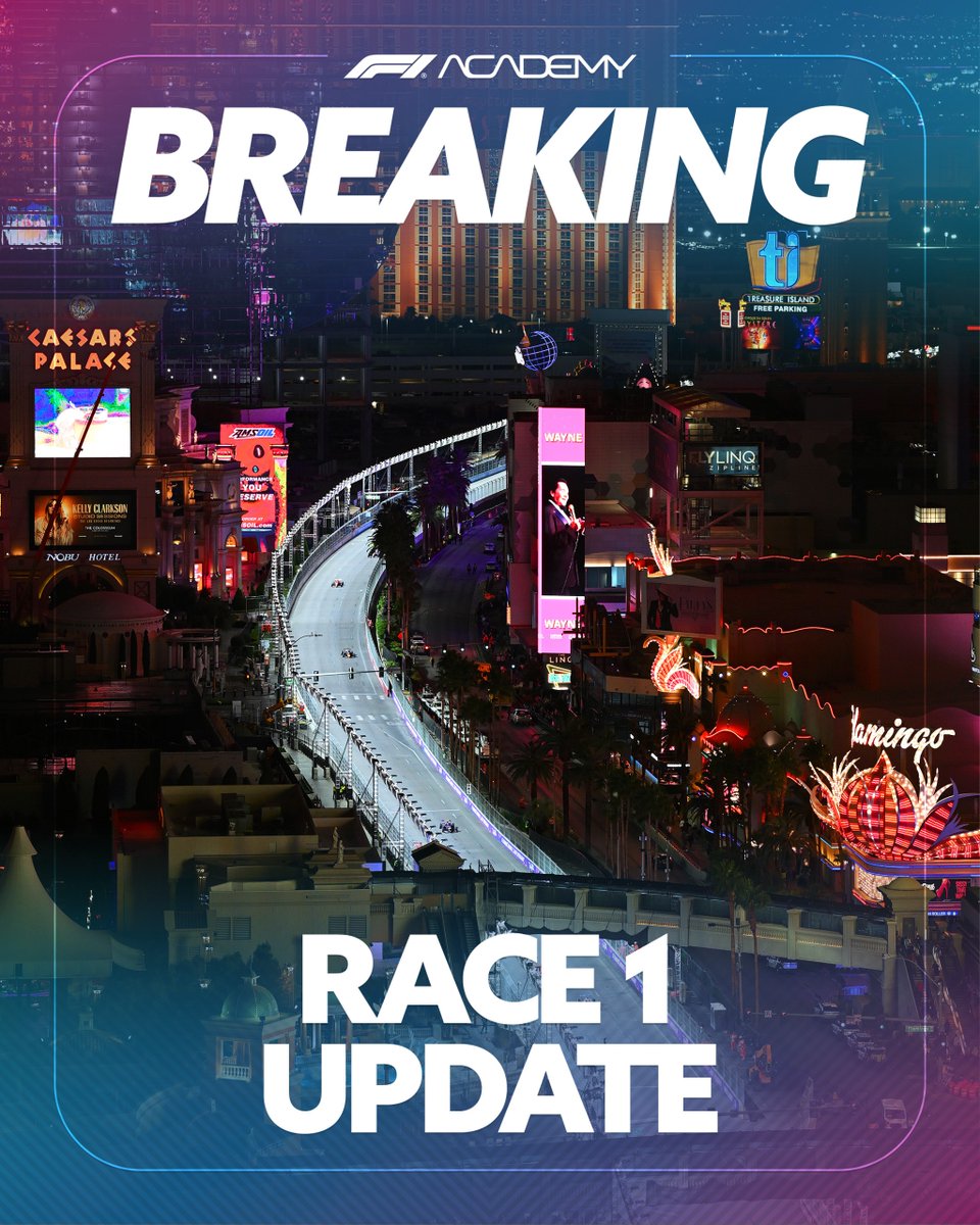 f1academy's tweet image. Race 1 update from Las Vegas.

Alisha Palmowski has been disqualified after post race checks on the #21 Red Bull Racing car.

Aurelia Nobels is promoted to P3 for her first F1 Academy podium. The revised points places now run to Rafaela Ferreira in P8.

Nicole Havrda has received…