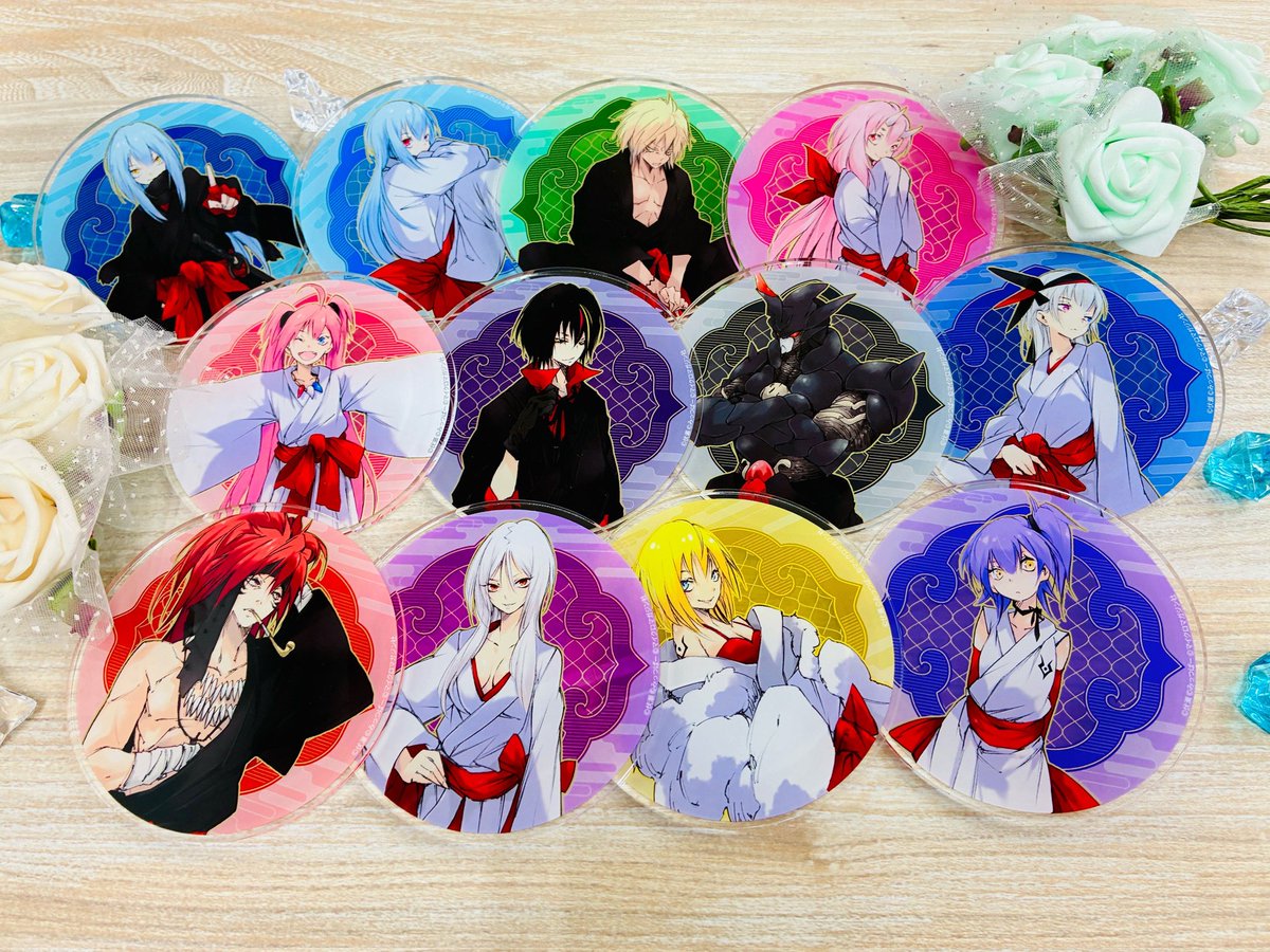 MMeigyouK's tweet image. 【商品画像公開！】アニメイト様Gratteにて販売のアイシングクッキー、有償特典アクリルコースターのサンプル画像をいただきました！！
コースター、めっちゃいい⋯⋯
#転スラ #GCノベルズ