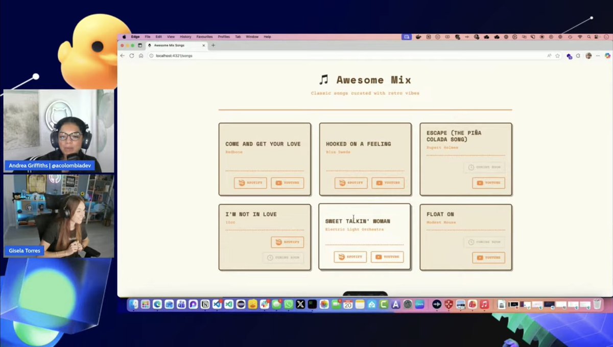 0GiS0's tweet image. ¡Cuac developer! 🦆👋🏻
El jueves pasado estuve con mi queridísima  @acolombiadev en #JuevesDeQuack hablando de las novedades del #GitHubUniverse 🌌.

Hicimos demos en directo (como debe ser 😎) y en una de ellas tuvimos ese momento “divertido” en el que los AI Controls de MCP…