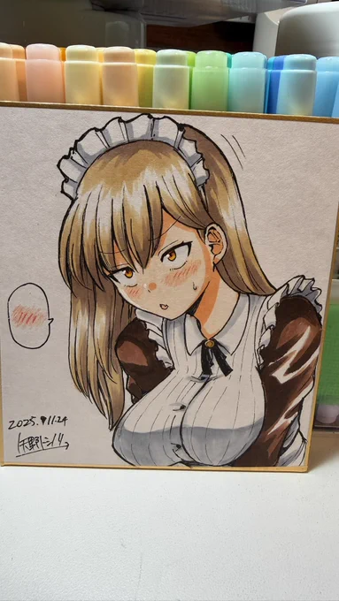 コミティア用のミニ色紙! ちょっと用事多くてあまり描けなかった