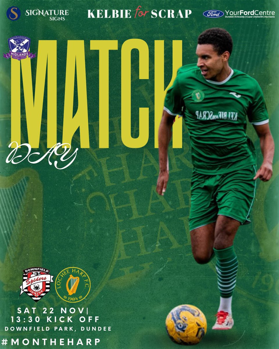 🟢🟢🟢 Matchday 🟢🟢🟢

Today we make the short journey over to Downfield Park with a fairly light squad due to a number of injuries picked up over the last week. 

Boys will be full of confidence after last weeks victory on the road. 

Kick off 1330pm

#TheHarp