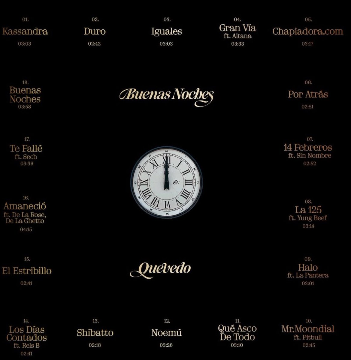 dqequevedo's tweet image. 🖤🌙 ¡Feliz 1er aniversario a Buenas Noches!
Un disco que nos hizo llorar, vibrar y sentir.
Gracias Quevedo por tanto.
¿Tu canción favorita sigue siendo la misma que hace un año? Os leemos 👀