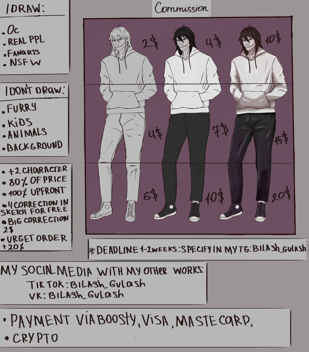 TheGirl2233's tweet photo. Opened commission:D
#jeffthekiller #Commission #creepypasta https://t.co/NhO1GEOLYB