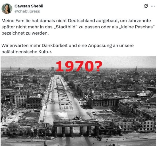 Deutschland war 1970 also noch in Trümmern und ihre Grossfamilie ist damals natürlich legal eingewandert 🤣 😂