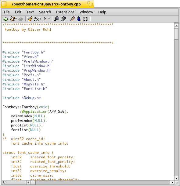 ArchiveOS's tweet image. Pe (Programmer’s Editor) – an open source text editor for the Be Operating System (BeOS), Haiku and other BeOS-like operating systems, targeted towards source-code editing. It is conceptually based on the Macintosh Programmer’... archiveapp.org/pe/ #texteditor #beos #haiku