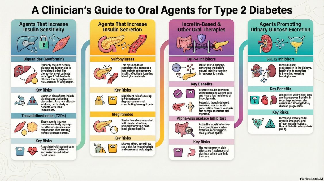 AmeerrezaFX's tweet image. از #NotebookLM خواستم داروهای خوراکی مورد استفاده در دیابت نوع دو رو به شکل اینفوگرافیک تبدیل کنه. اشکال داره و یکی از مهم‌ترین دسته‌های دارویی رو به حساب نیاورده ولی در کل خیلی خفن و زیبا و خارق العاده است. قدرت مدلهای گوگل باورنکردنیه.