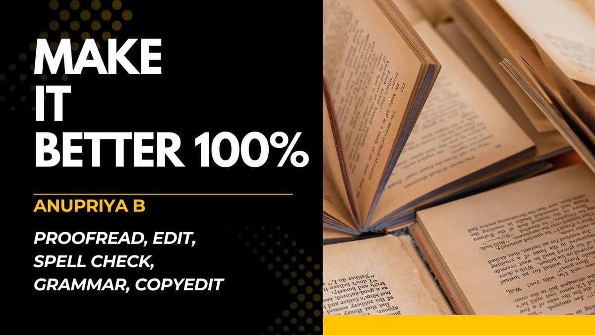 proofreader_anu's tweet image. Check out my Gig on Fiverr: proofread, factcheck, correct text flow, be your copyeditor 😇😊fiverr.com/s/NN50mvy
