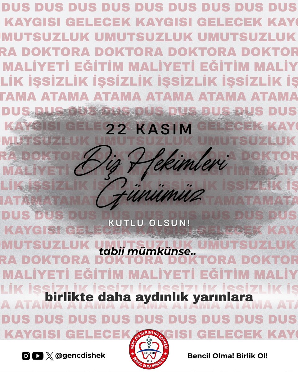 Genç Diş Hekimliği Derneği (@gencdishek) on Twitter photo 