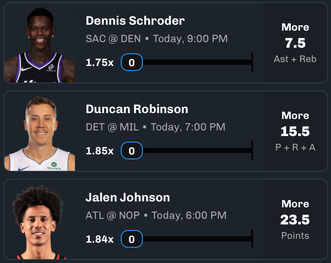 MxtabsOfficial's tweet image. NBA plays for tomorrow I like! A nice Underdogs 3 picker and I also have a lotto plays slip where I took one player/ plays from each game 🙌🫡🤝 #nba #chalkboardHQ #underdogs #underdognba