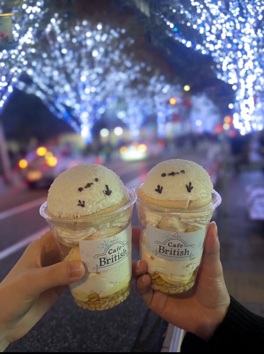 cafe__british's tweet image. たくさんのお問い合わせを頂き、誠にありがとうございます🕊️
「雪の妖精パフェ」は、店内・テイクアウトともに 来年1月末まで 販売を予定しております✨