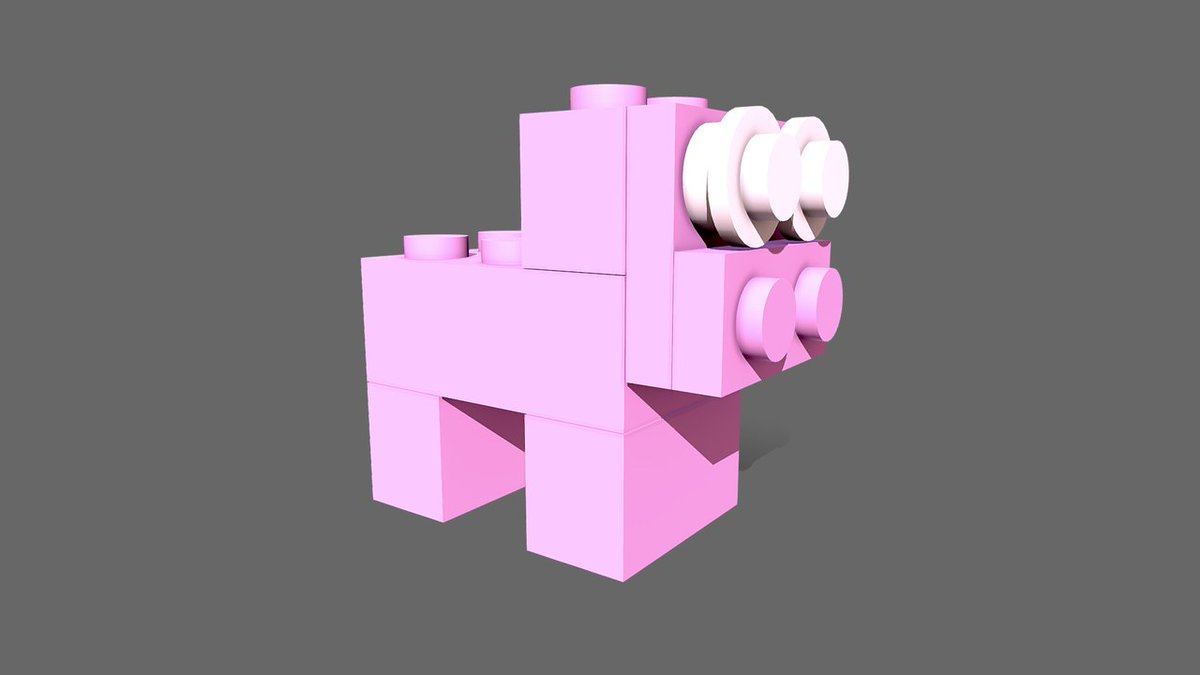 voxel_pacman's tweet image. Little LEGO pig with 8K PBR textures. This 3D model is ready for your game engine. 2 K triangles. 
dbr3d.itch.io/pig

#legoanimals  #dbr3d #sketchfab #3Dmodel #GameReady #XRready #legopig #3dmodel #lowpoly #itchio