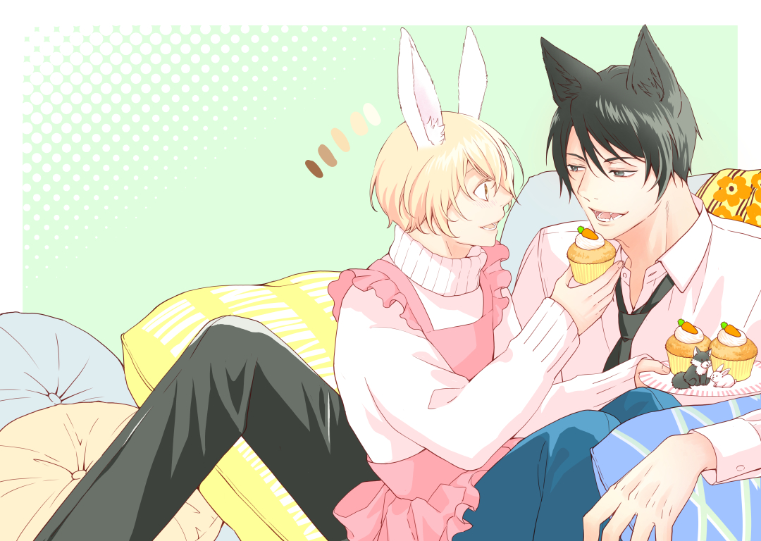 chiroriashi's tweet image. 「#呪われ社長と癒やしの新婚さん契約」扉絵。

ラフ→途中→完成