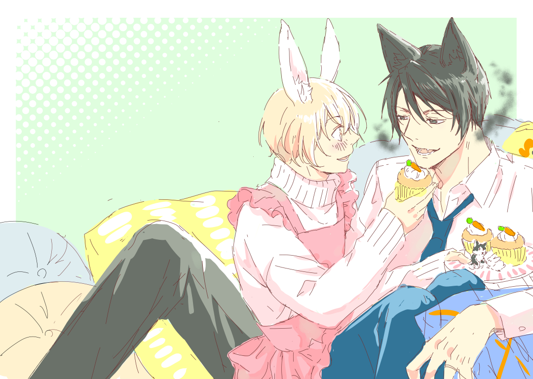 chiroriashi's tweet image. 「#呪われ社長と癒やしの新婚さん契約」扉絵。

ラフ→途中→完成