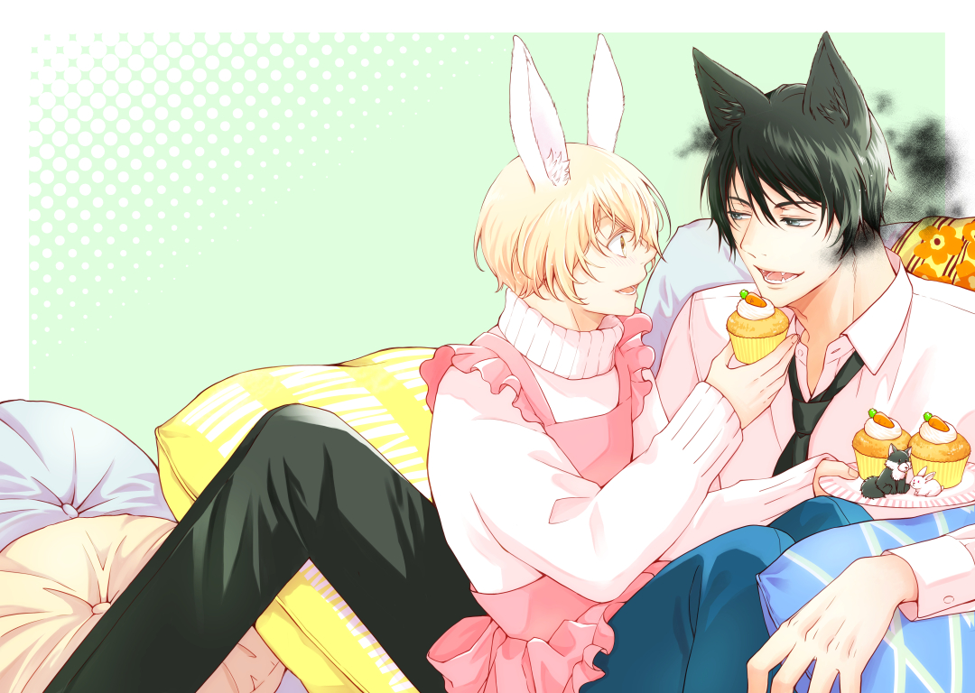 chiroriashi's tweet image. 「#呪われ社長と癒やしの新婚さん契約」扉絵。

ラフ→途中→完成