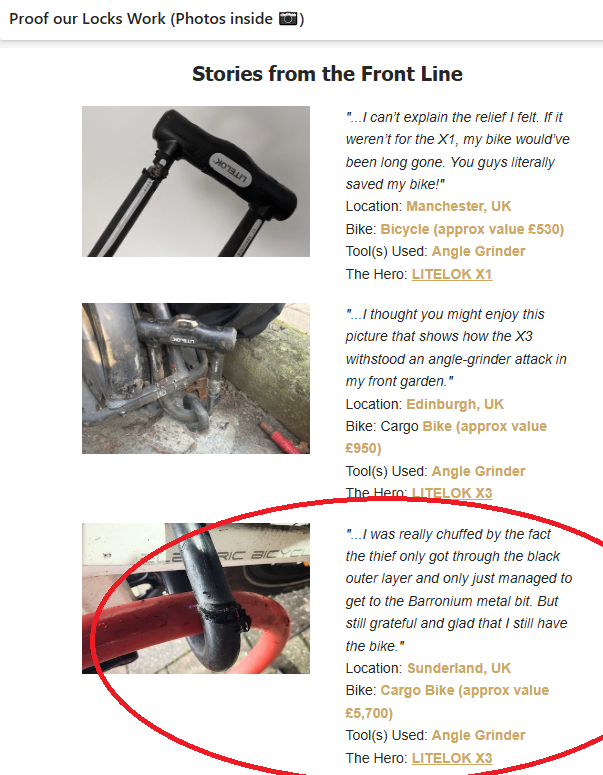 PenningNow145's tweet photo. Really @Litelok? The lock also caused the bike to appreciate in value from £950 to £5,700 as well? Insane. 
https://t.co/WuJ9Qaowfb #Security #litelok #hiplok https://t.co/UahDjiih0k