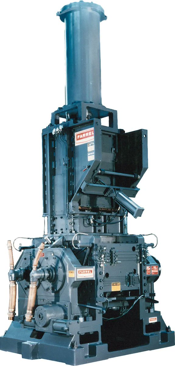 studyguides's tweet image. The Banbury mixer is a type of enclosed internal batch mixer specifically designed for mixing viscous materials such as rubber and plastics. Its enclosed design allows for high-shear mixing in a controlled environment, which is essential for achieving uniform consistency in…