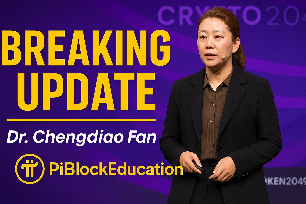 PiBlockNews's tweet image. 🚀 Pi Network’s TOKEN2049 update is unbelievable!
Dr. Chengdiao Fan’s speech revealed major insights about Pi’s future vision and utility.
Don’t miss this breakdown!👇

#PiNetwork #TOKEN2049 #PiUpdate #Web3