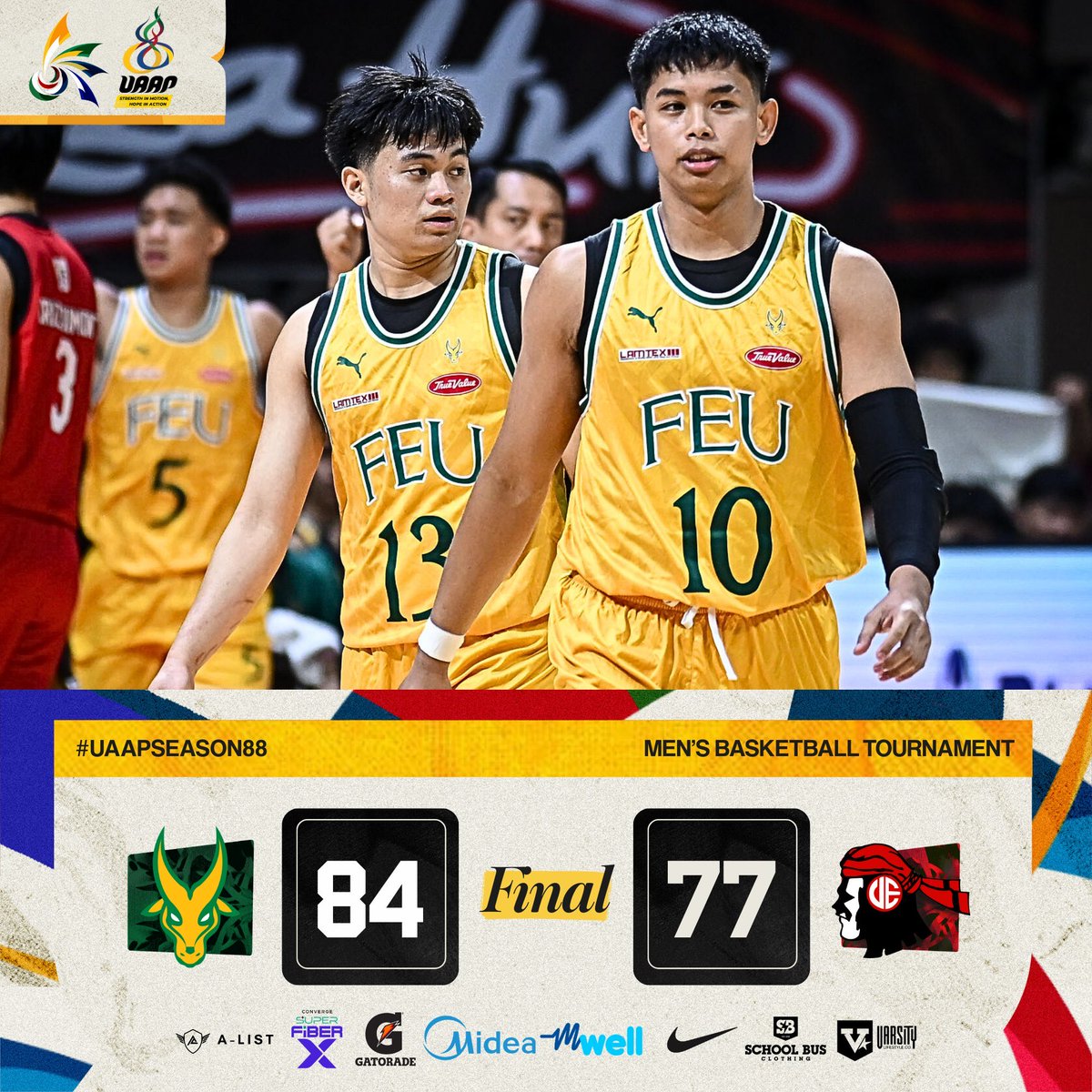 theryanwyatt's tweet image. 0-14 Season for my beloved UE!

Ramon Ang, Enrique Razon, Henry Sy - please bilin nyo na UE and make UE sports great again! Hahaha 😆

On a serious note - the management really have to shape up if they want to bring back the glory days of UE. 

#UAAPSeason88 #BombaUE